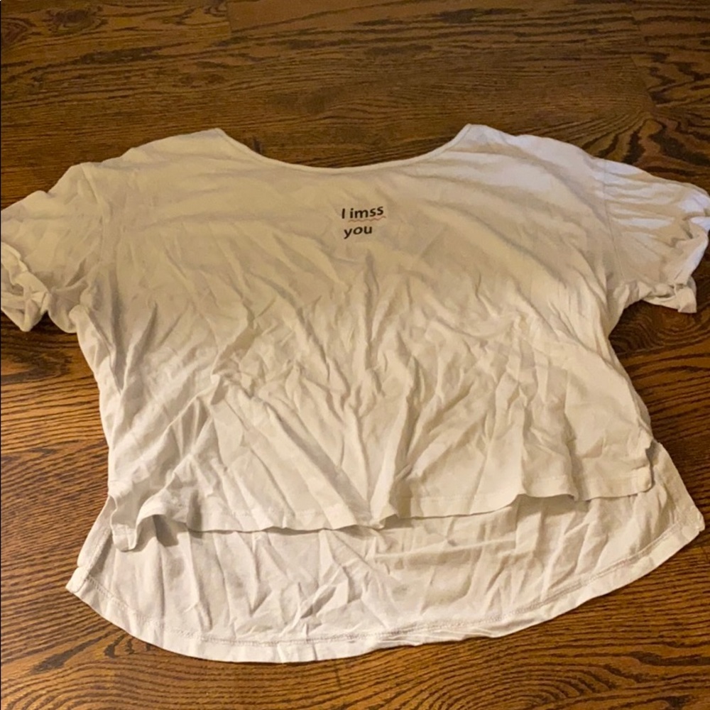 White crop top